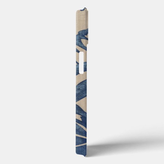 Indigo Hibiskus Case-Mate iPhone Hülle (Rückseite / Rechts)