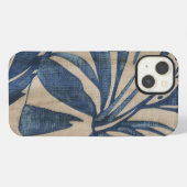 Indigo Hibiskus iPhone Hülle (Rückseite (Horizontal))