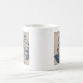 Indigo Hibiskus Kaffeetasse (Mittel)