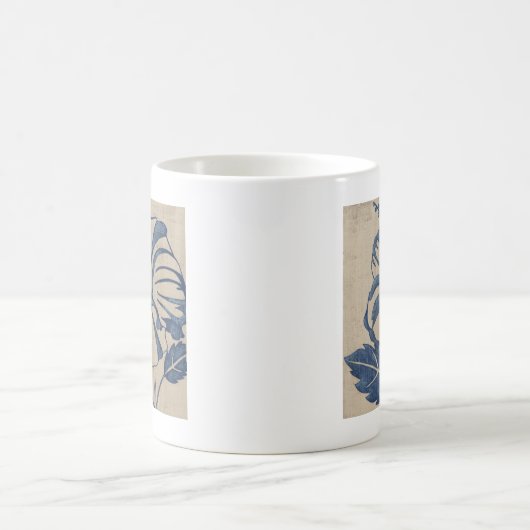 Indigo Hibiskus Kaffeetasse (Mittel)