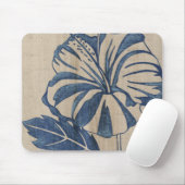 Indigo Hibiskus Mousepad (Mit Mouse)