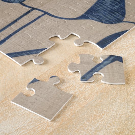 Indigo Hibiskus Puzzle (Seite)