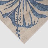 Indigo-Hibiskus Seidenpapier (Ausschnitt)