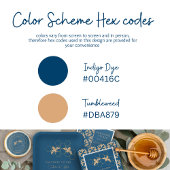 Indigo & Honeycomb Golden Bee Polterabend Pappteller