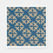 Indigo & Honeycomb Golden Bee Polterabend Serviette (Vorderseite)