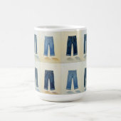 Indigo Icons Painterly Denim Art Denimhead Kaffeetasse (Mittel)