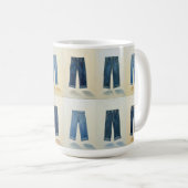 Indigo Icons Painterly Denim Art Denimhead Kaffeetasse (VorderseiteRechts)