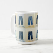 Indigo Icons Painterly Denim Art Denimhead Kaffeetasse (Vorderseite Links)