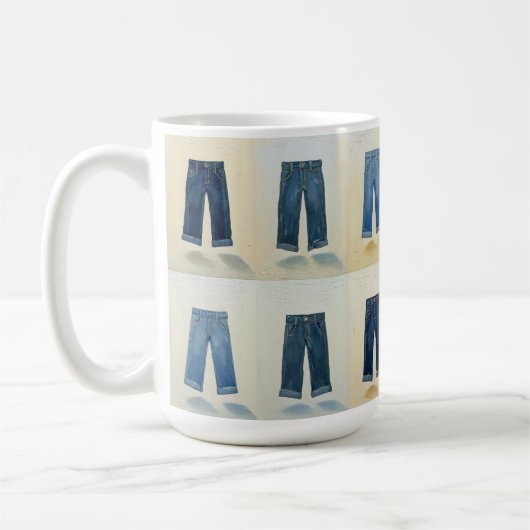 Indigo Icons Painterly Denim Art Denimhead Kaffeetasse (Links)