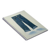 Indigo Icons Painterly Denim Art Denimhead Notizblock (Rechte Seite)