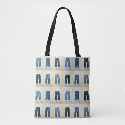 Indigo Icons Painterly Denim Art Denimhead Tasche (Vorderseite)
