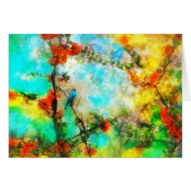 Indigo, Indigoflaggenkarte (Vorderseite (Horizontal))