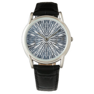 Indigo Ink Radial Motif Armbanduhr