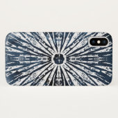 Indigo Ink Radial Motif Case-Mate iPhone Hülle (Rückseite (Horizontal))