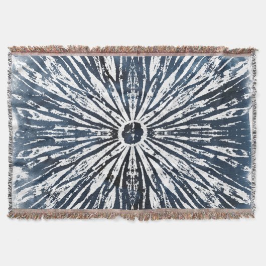 Indigo Ink Radial Motif Decke (Vorderseite)