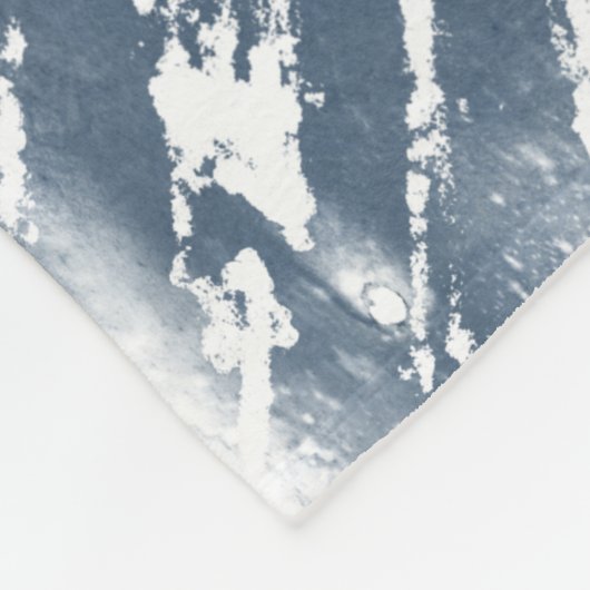 Indigo Ink Radial Motif Fleecedecke (Ecke)
