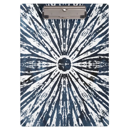 Indigo Ink Radial Motif Klemmbrett (Vorderseite)