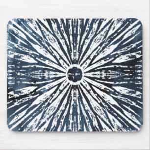 Indigo Ink Radial Motif Mousepad