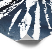 Indigo Ink Radial Motif Poster (Ecke)