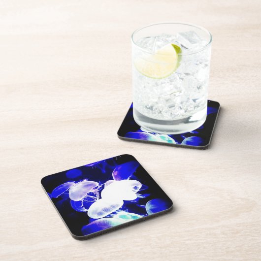 Indigo Jellyfish Untersetzer (Rechte Seite)