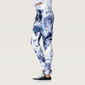 Indigo-Krawatten-Druck-Leggings Leggings (Links)