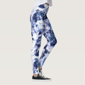 Indigo-Krawatten-Druck-Leggings Leggings (Rechts)