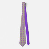 Indigo Lila Alternative Diamond Muster Neck Tie Krawatte (Vorderseite)