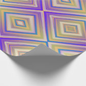 Indigo Lila alternatives Diamantmuster Geschenkpapier (Ecke)