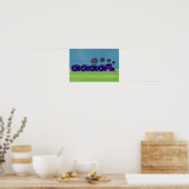 Indigo & Lila Choo Choo Train Poster (Küche)