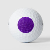Indigo lila Glitzer Golfball (Vorderseite)