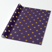 Indigo Lila Plum Golden Small Polka Dots