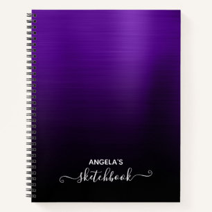 Indigo Lila und Black Ombre Sketch Notizblock