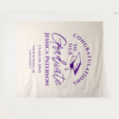 Indigo Linen gratuliert unserem Graduate Chic Wandteppich (Vorderseite (Horizontal))