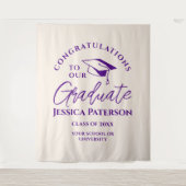 Indigo Linen gratuliert unserem Graduate Chic Wandteppich (Vorderseite)