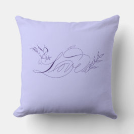 Indigo Lovebird Pillow Kissen