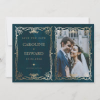 Indigo Medieval Gold Ivy Foto QR Code