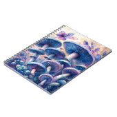 Indigo Milk Cap Pilz Wasserfarbe Notizblock (Linke Seite)