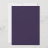 Indigo-Mint-Gemalte Hochzeit Einladung (Rückseite)