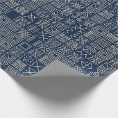 Indigo Mudcloth | Artisan Weave Geschenkpapier (Ecke)