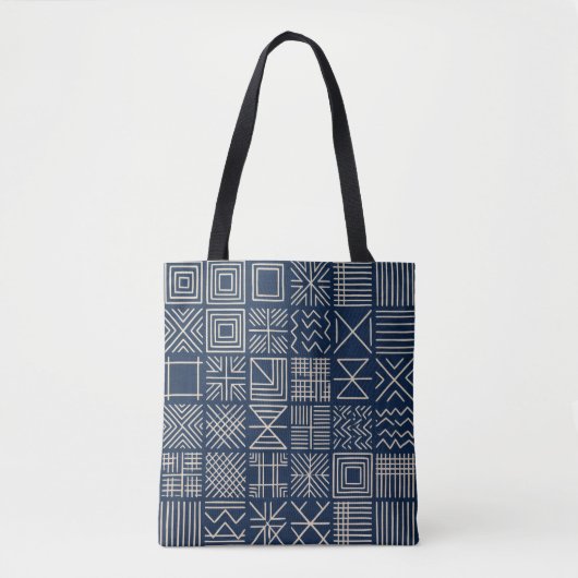 Indigo Mudcloth | Artisan Weave Tasche (Vorderseite)