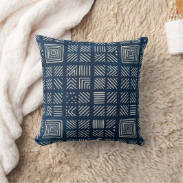 Indigo Mudcloth | Mosaik-Minimalist Kissen