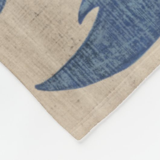 Indigo Mum Fleecedecke (Ecke)