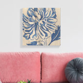 Indigo Mum Leinwanddruck (Insitu (Wohnzimmer))
