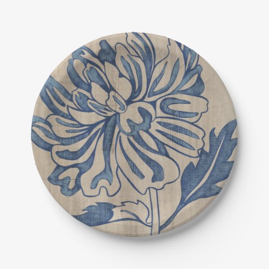 Indigo Mum Pappteller (Vorderseite)