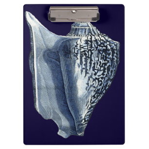 Indigo-Muscheln I Klemmbrett