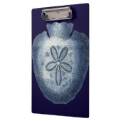 Indigo-Muscheln III Klemmbrett (Links)