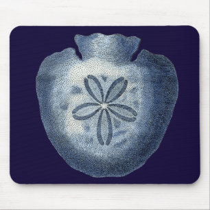 Indigo-Muscheln III Mousepad