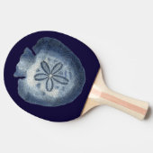 Indigo-Muscheln III Tischtennis Schläger (Seitenansicht)