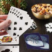 Indigo-Muscheln VII Spielkarten (In Situ)