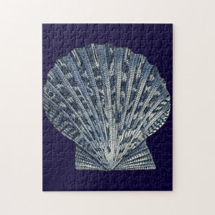 Indigo-Muscheln VIII Puzzle